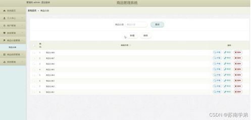 基于 Spring Boot 的商品管理系統設計與實現（含數據庫）